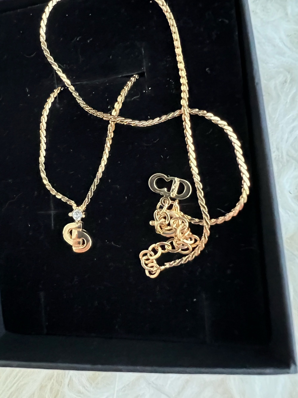Vintage Christian Dior CD logo necklace - Picture 3 of 5